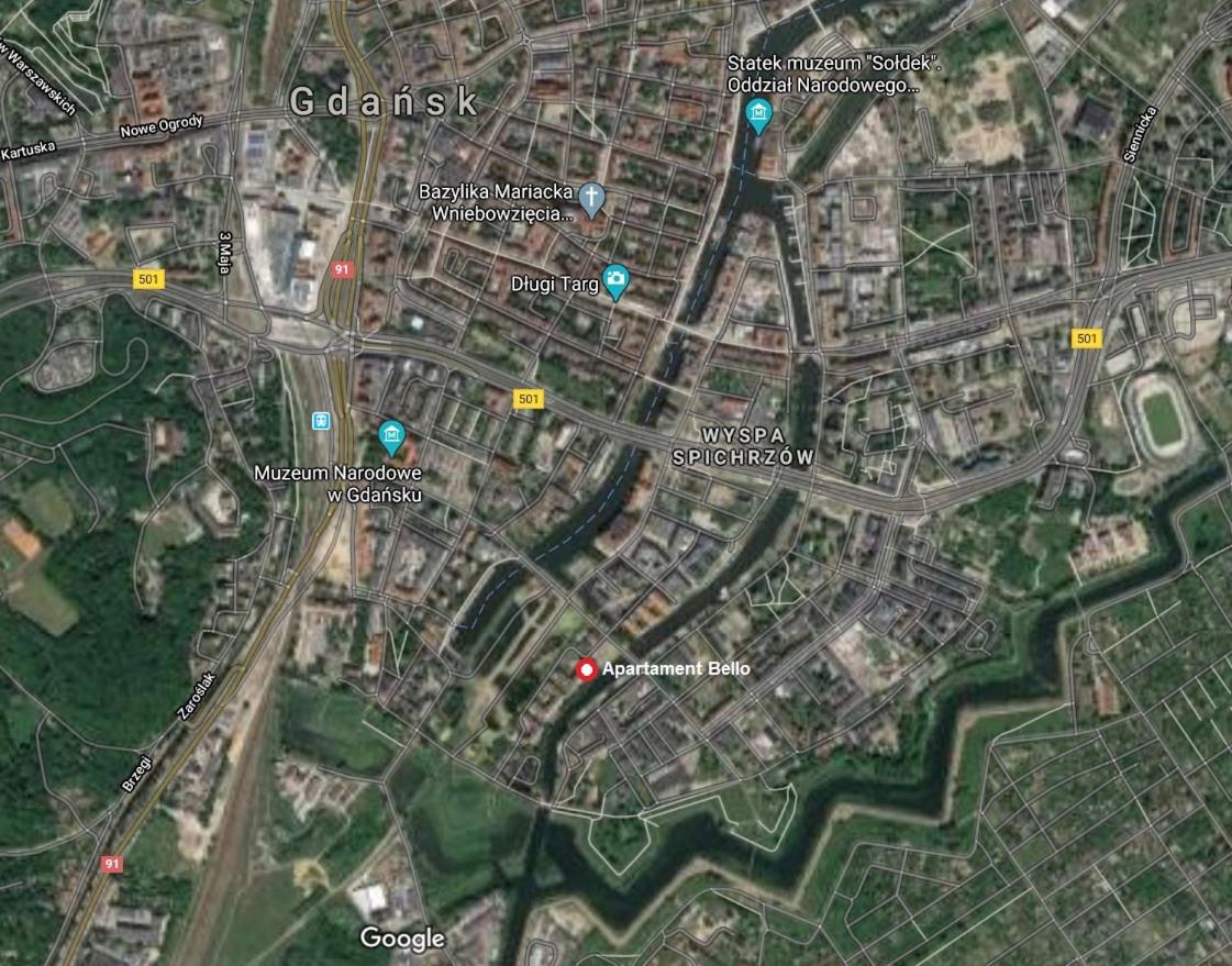 Apartament Bello - Free Parking Apartman Gdańsk Kültér fotó